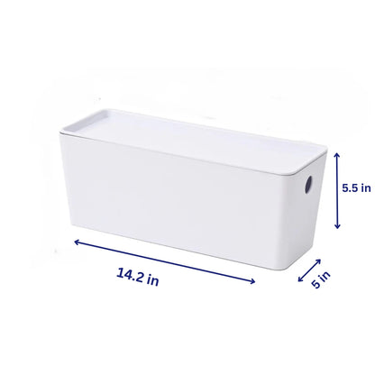 White Stackable Storage Bins
