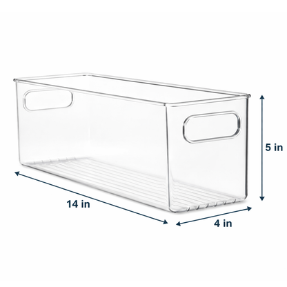Clear Fridge and Pantry Storage Bins