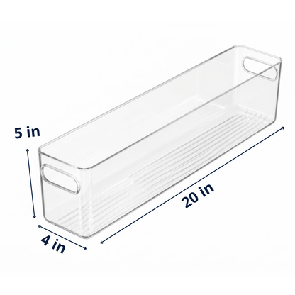 Clear Fridge and Pantry Storage Bins