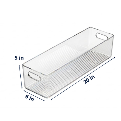 Clear Fridge and Pantry Storage Bins