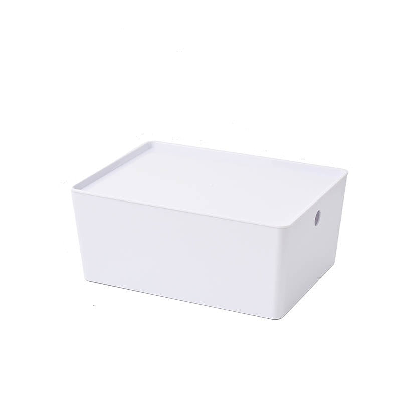 White Stackable Square Storage bins