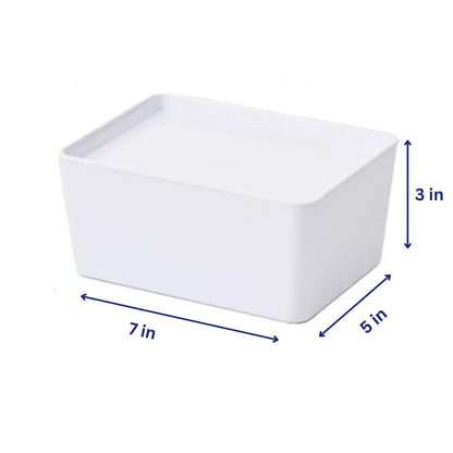 White Stackable Storage Bins