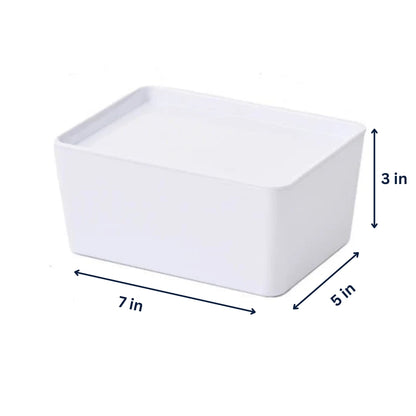 White Stackable Storage Bins