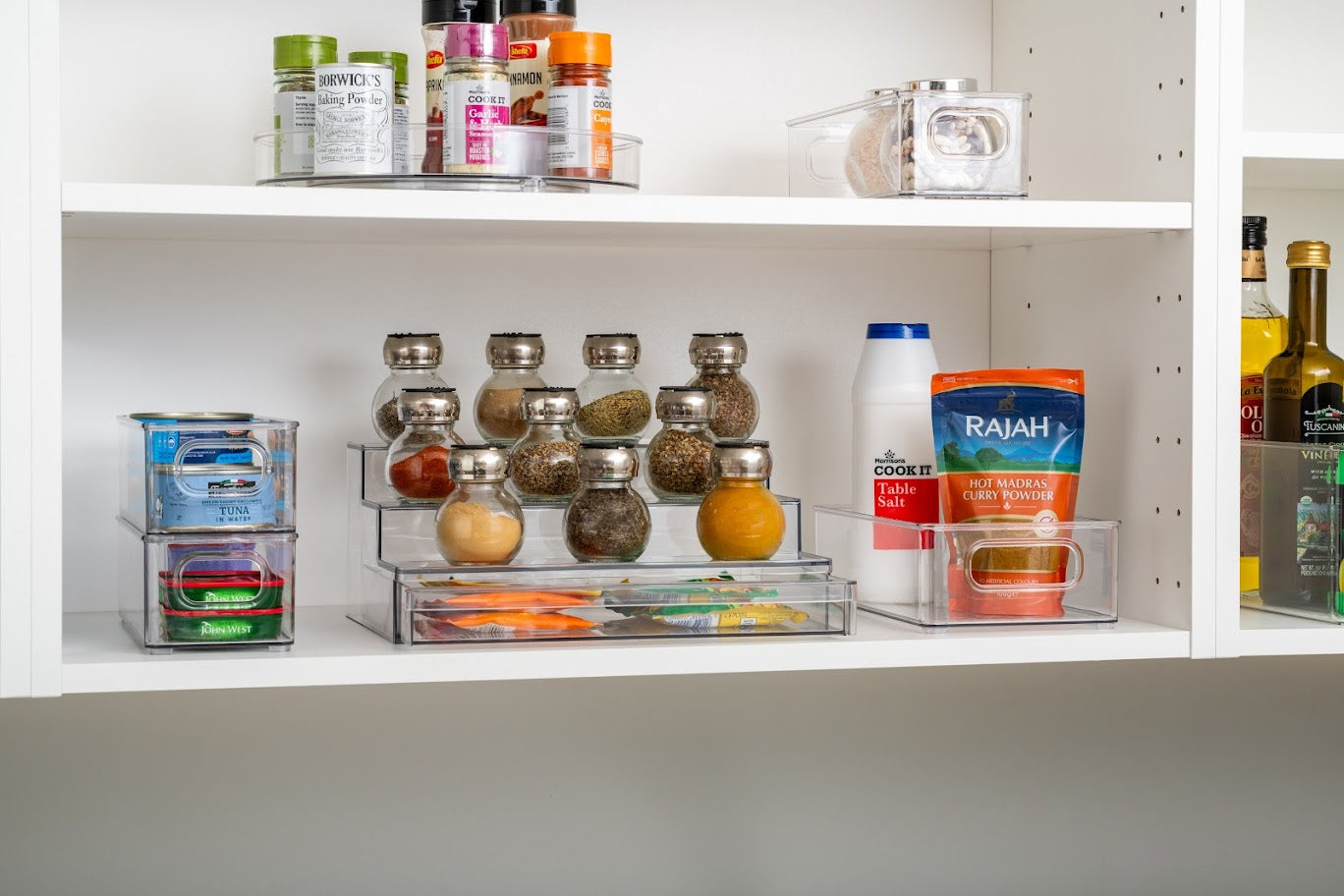Clear Spice Rack Organizer