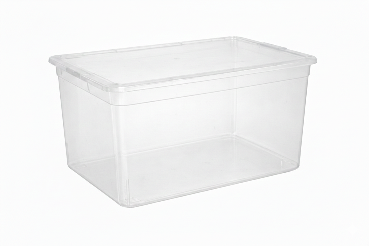 Your Bin- Clear Storage Bin with Cover