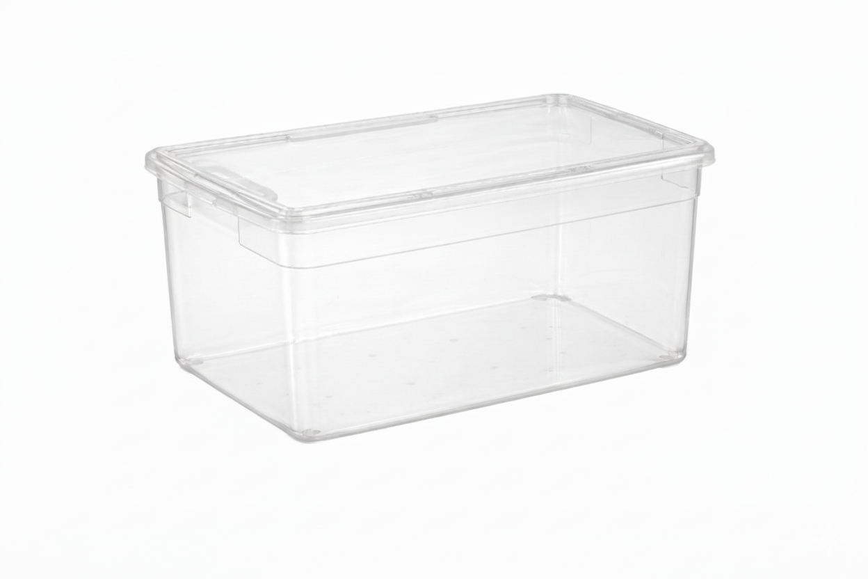 Your Bin- Clear Storage Bin with Cover