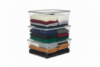 Your Bin- Clear Storage Bin with Cover