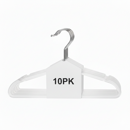 Clear Kids Hangers- 10-Pack