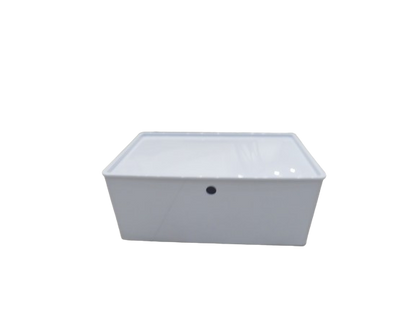 White Stackable Square Storage bins