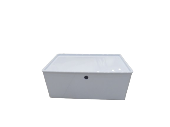 White Stackable Square Storage bins