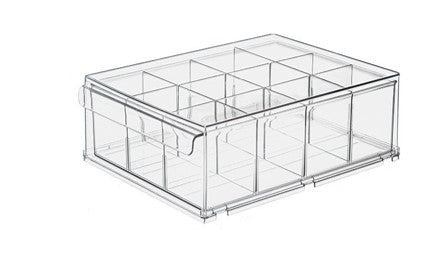 Small Clear Drawer With Removable Dividers 13.8 X 10.2 X 4