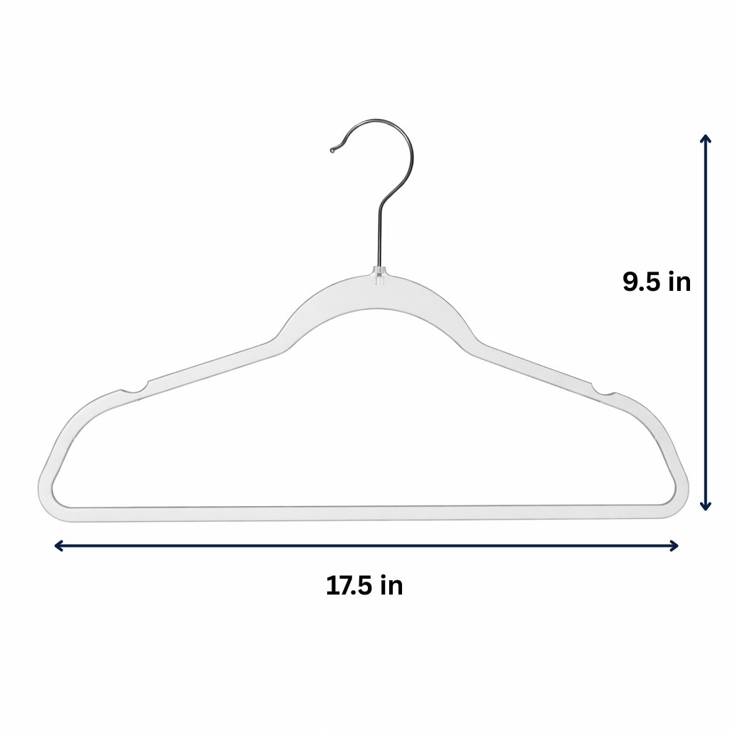 Clear Adult size hangers