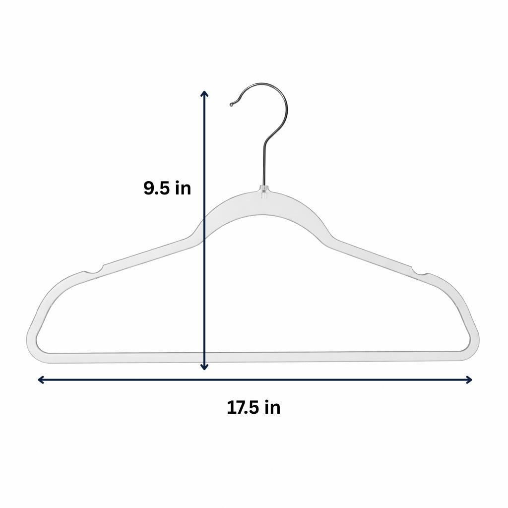 Clear Adult size hangers