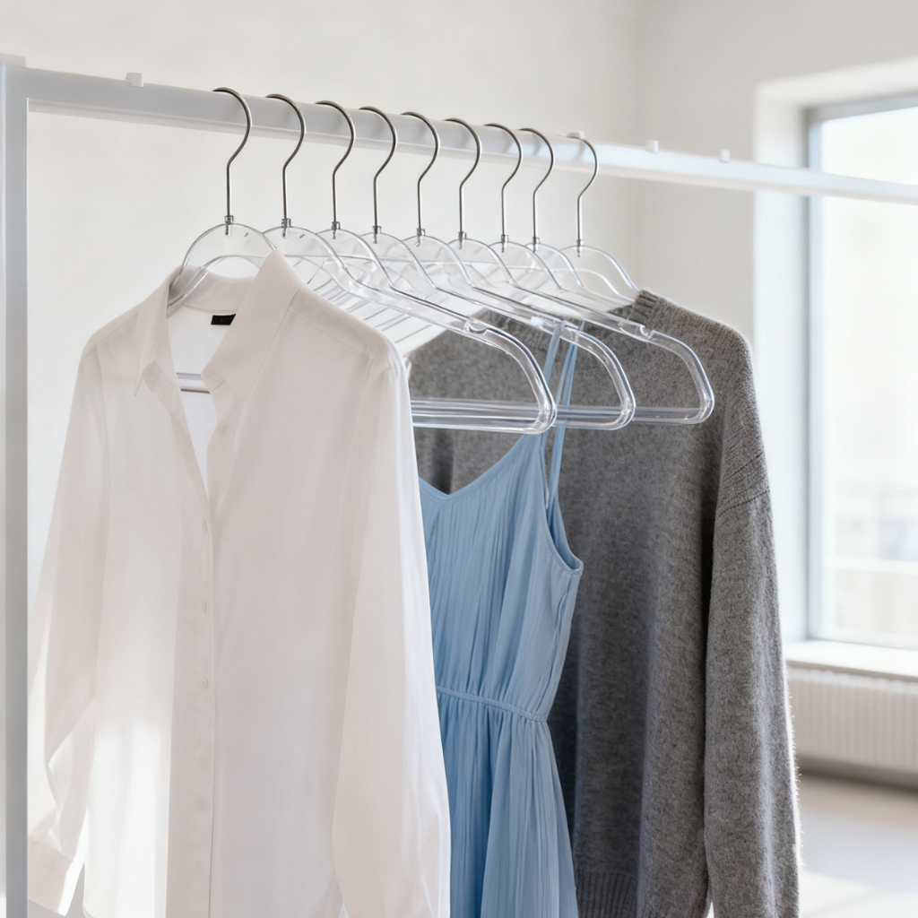 Clear Adult size hangers