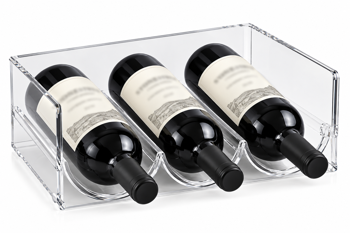 Clear Stackable Wine & Bottle Rack