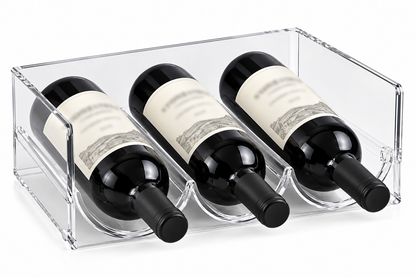 Clear Stackable Wine & Bottle Rack