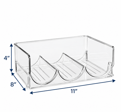 Clear Stackable Wine & Bottle Rack