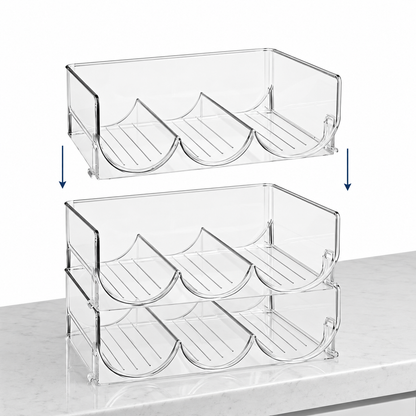 Clear Stackable Wine & Bottle Rack