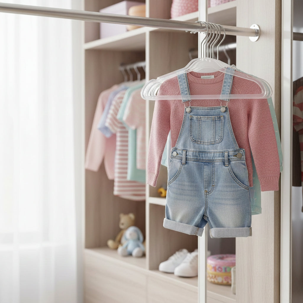 Clear Kids Hangers- 10-Pack