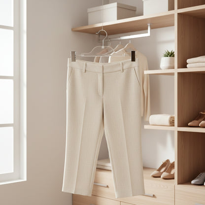 Clear Skirt & Pant Hangers with Adjustable Clips 5-Pack