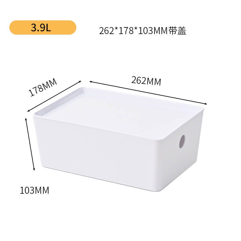 White Stackable Square Storage bins