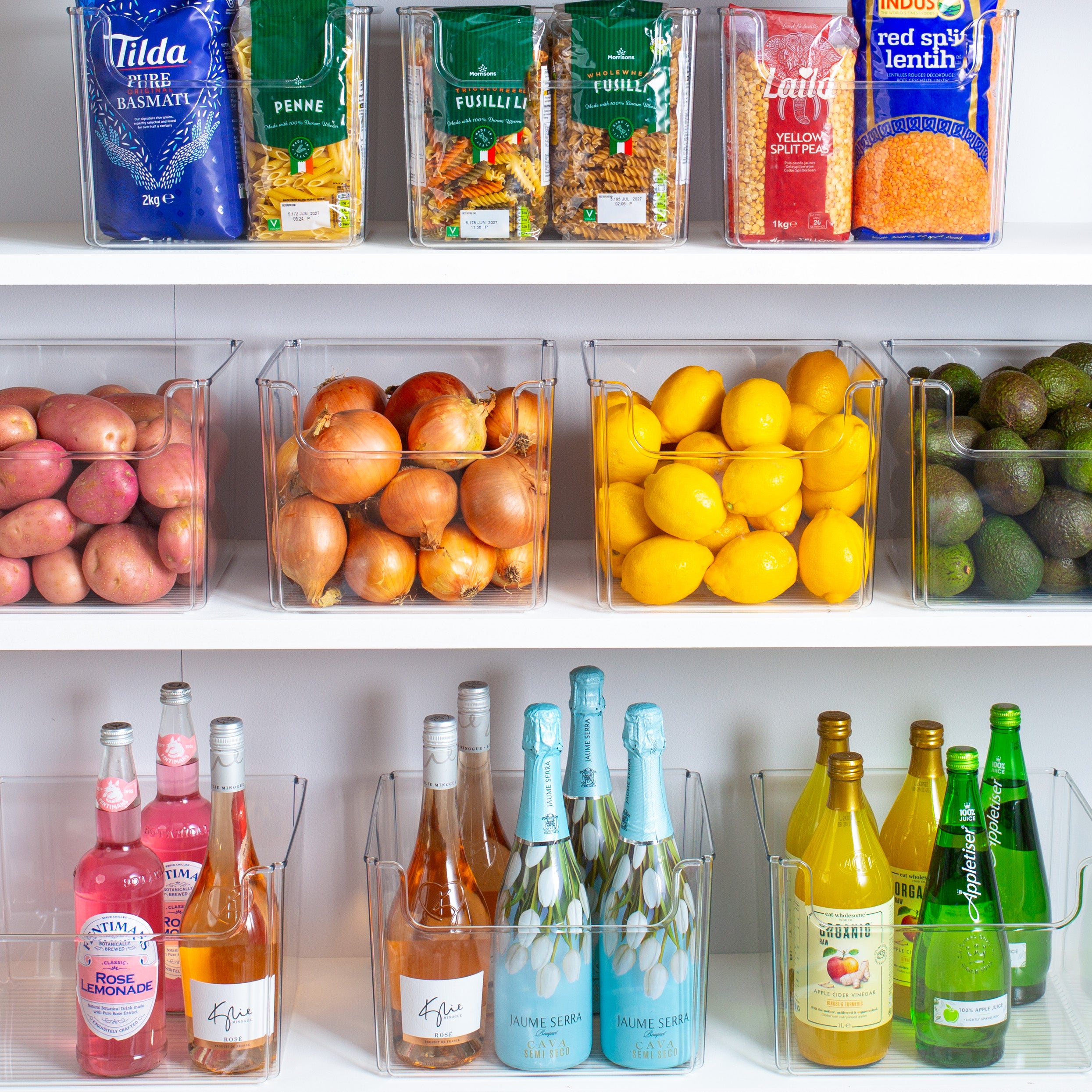 Open Front Storage Bin