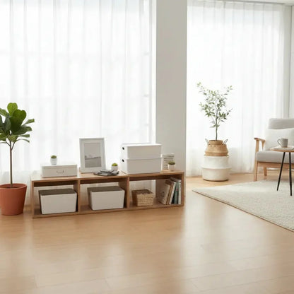 White Stackable Storage Bins