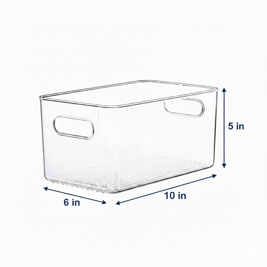 Clear Fridge & Pantry Storage Bin