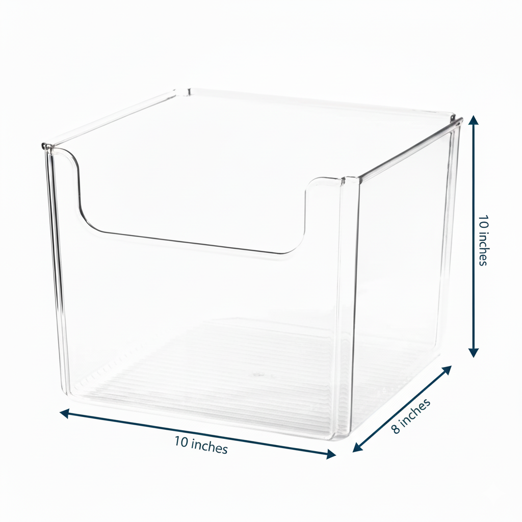 Open Front Storage Bin