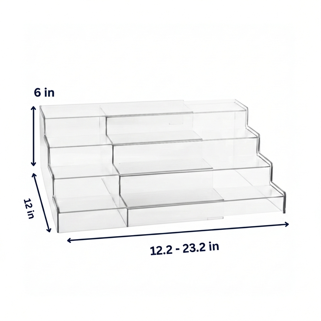 Clear Spice Rack Organizer