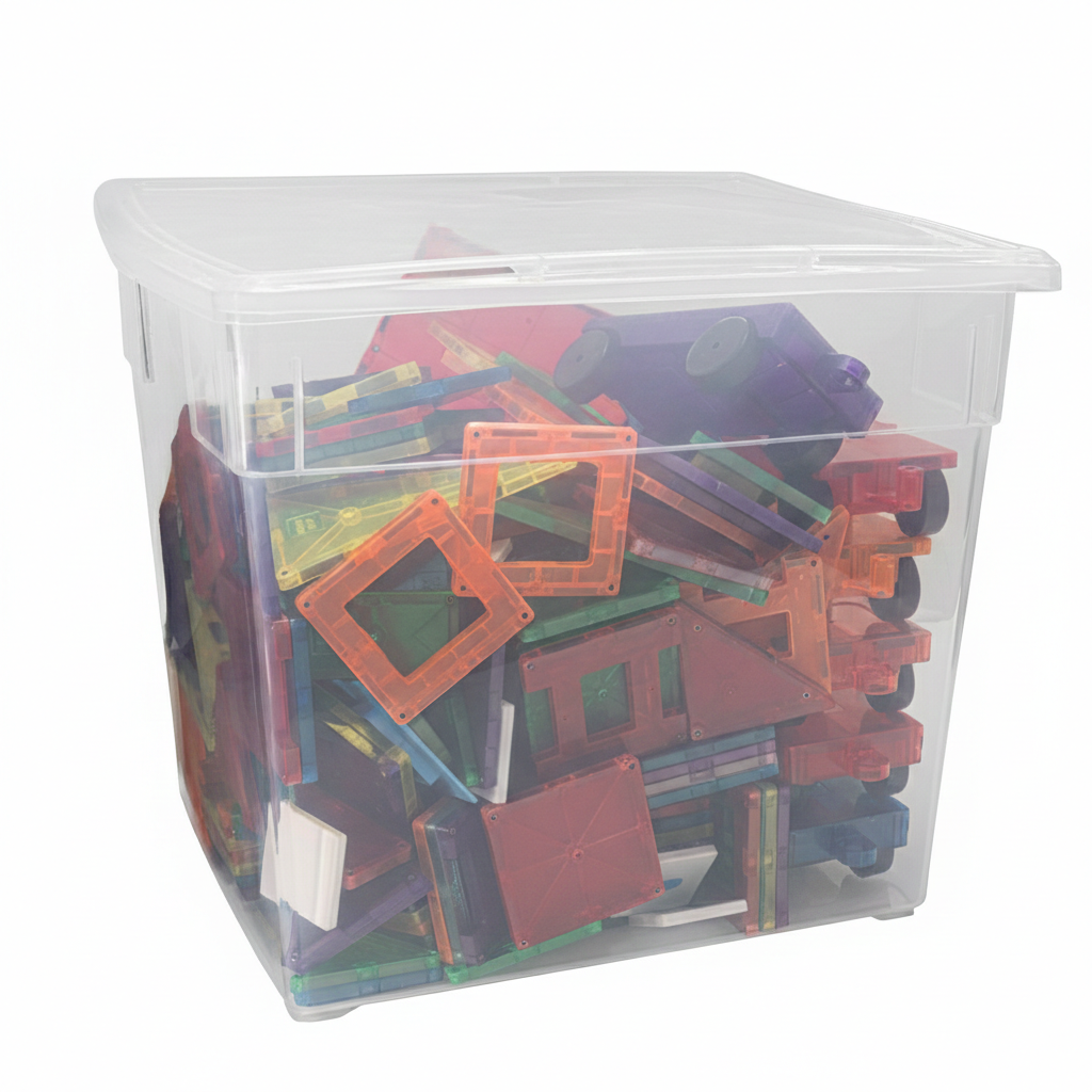 Your Bin- Clear Storage Bin with Cover