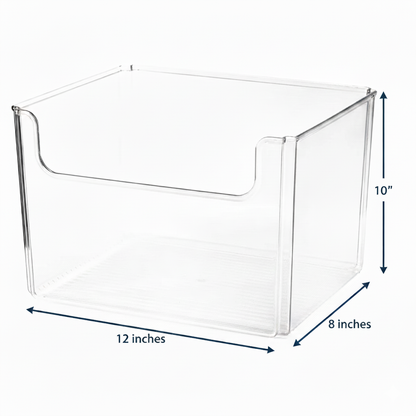 Open Front Storage Bin