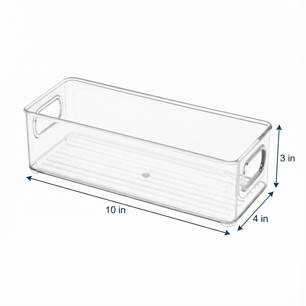 Clear Fridge & Pantry Storage Bin