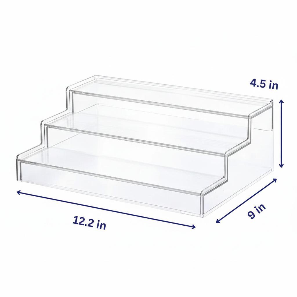 Clear Spice Rack Organizer