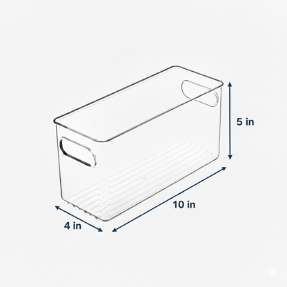 Clear Fridge and Pantry Storage Bins