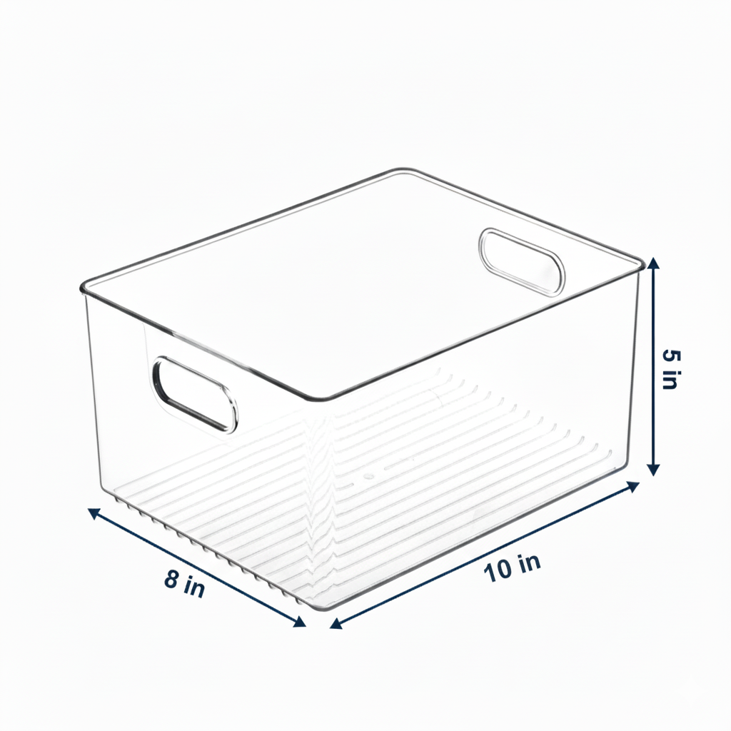 Clear Fridge & Pantry Storage Bin