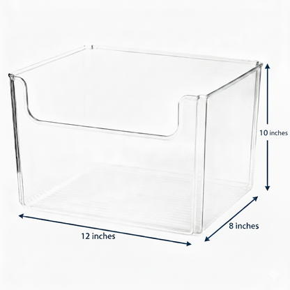 Open Front Storage Bin