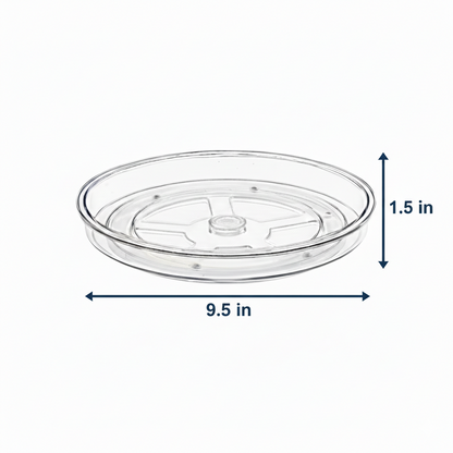 Clear Lazy Susan Turntable Rotates 360°