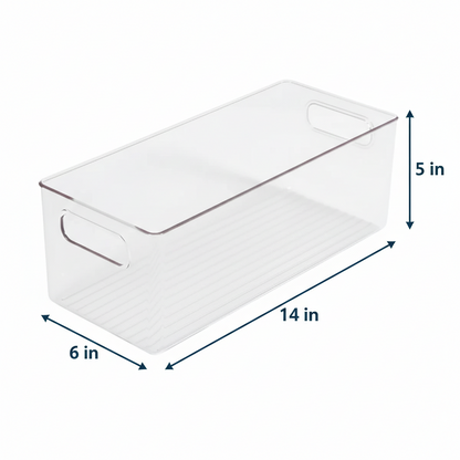 Clear Fridge & Pantry Storage Bin