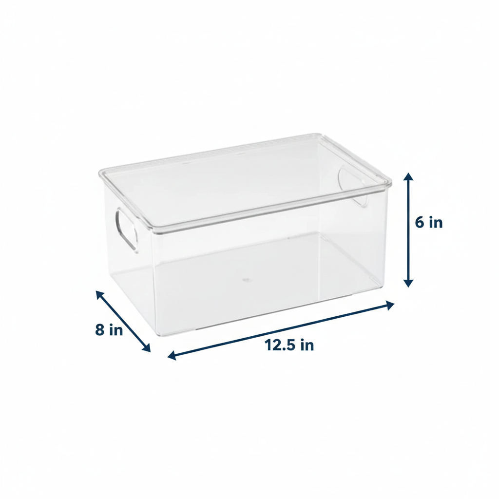 Clear Fridge & Pantry Storage Bin