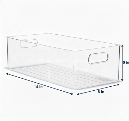 Clear Fridge & Pantry Storage Bin