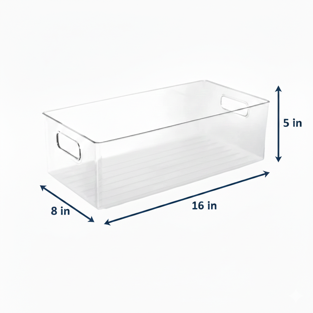 Clear Fridge & Pantry Storage Bin