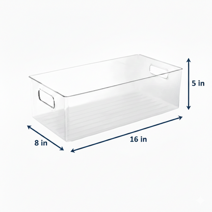 Clear Fridge & Pantry Storage Bin