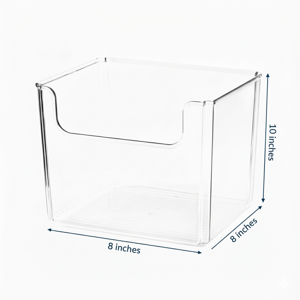 Open Front Storage Bin