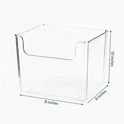 Open Front Storage Bin