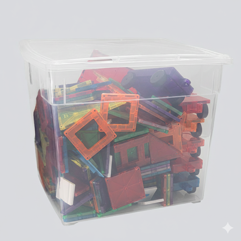 Your Bin- Clear Storage Bin with Cover
