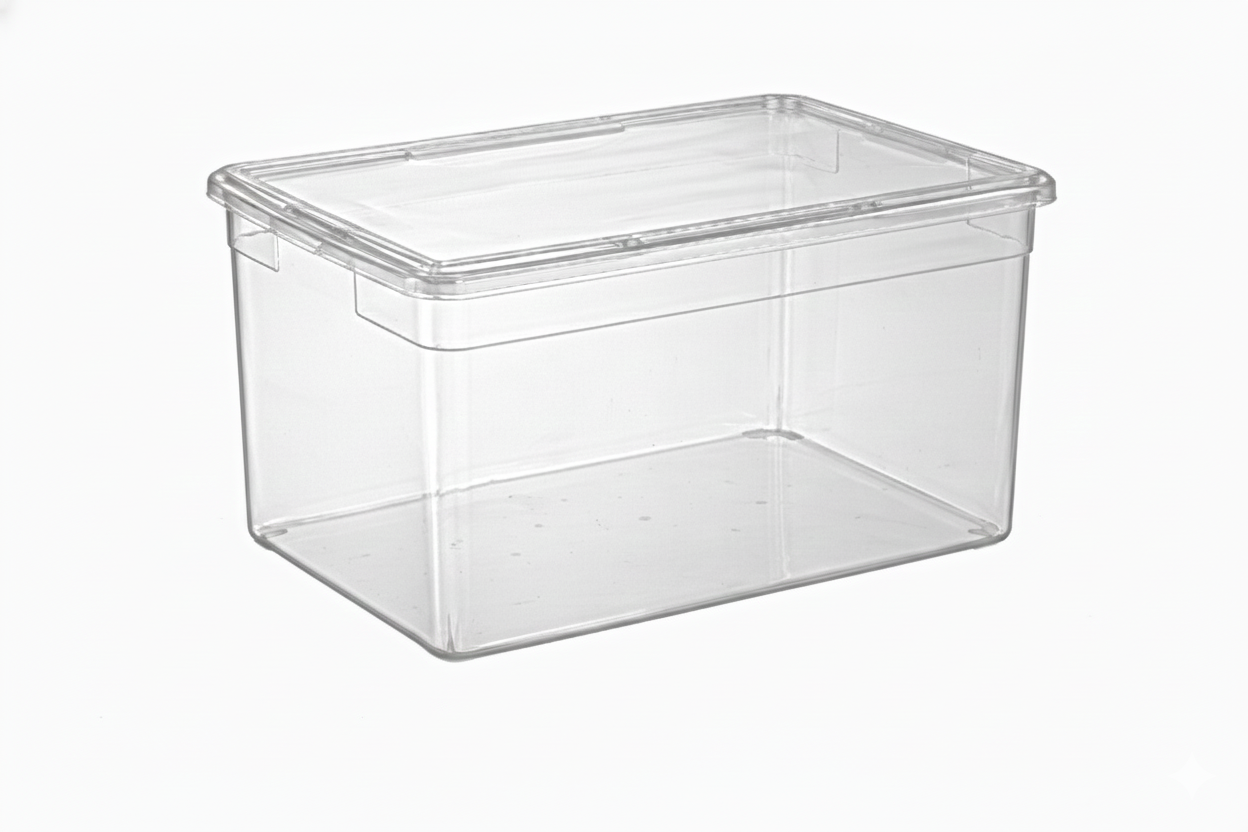 Your Bin- Clear Storage Bin with Cover