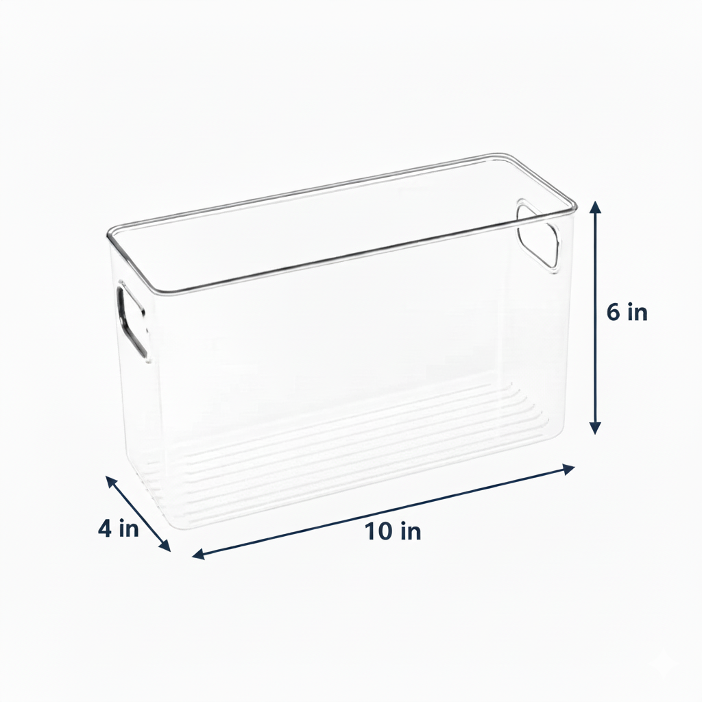 Clear Fridge & Pantry Storage Bin