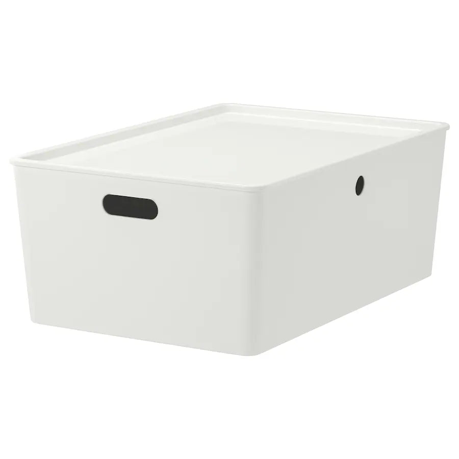 White Stackable Square Storage bins