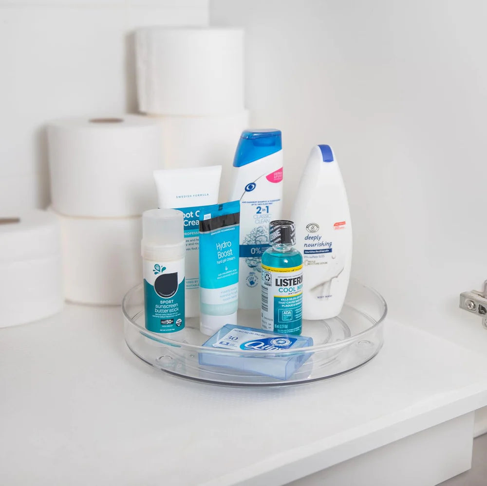 Clear Lazy Susan Turntable Rotates 360°